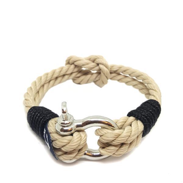 Classic Rope and Black Rope Nautical Bracelet by Bran Marion