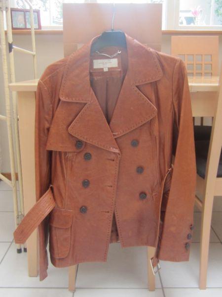 Karen Millen Brown Leather Jacket