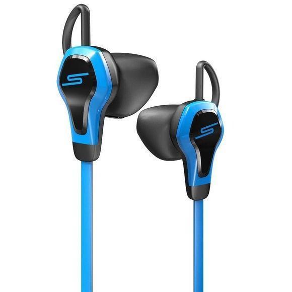 SALE SMS 50 Cent EARPHONES Biosport with Heart Monitor WATER Resistant in BLUE