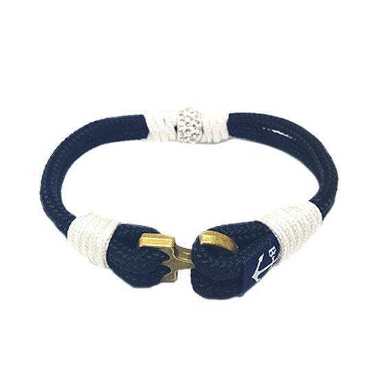 Bran Marion Crystal Beads Anchor Nautical Bracelet