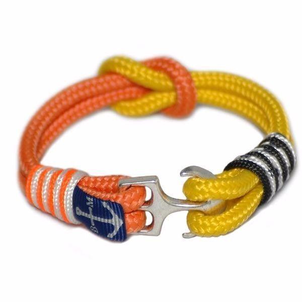 Orange and Yellow Nautical Bracelet by Bran Marion