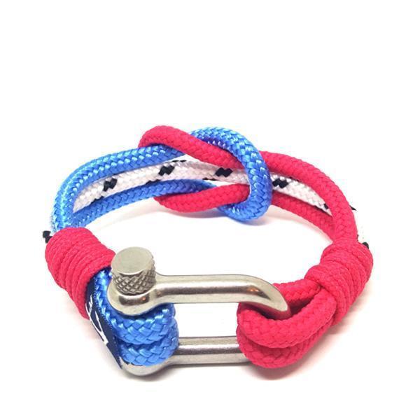 Pink, Blue and White Nautical Bracelet by Bran Marion