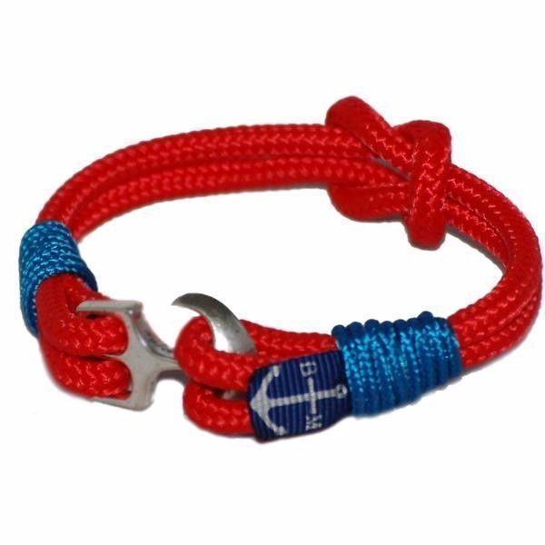 Red and Blue Nautical Bracelet by Bran Marion