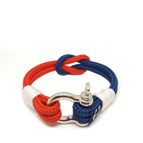 Red and Dark Blue Nautical Bracelet by Bran Marion