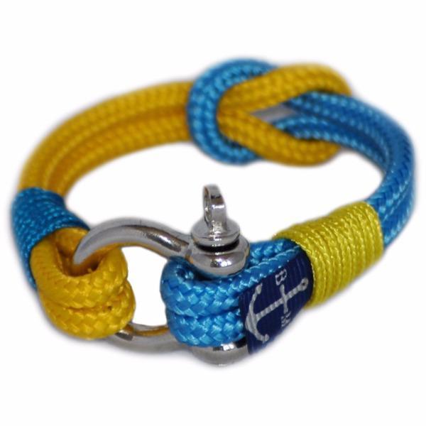 Yellow and Blue Nautical Bracelet by Bran Marion