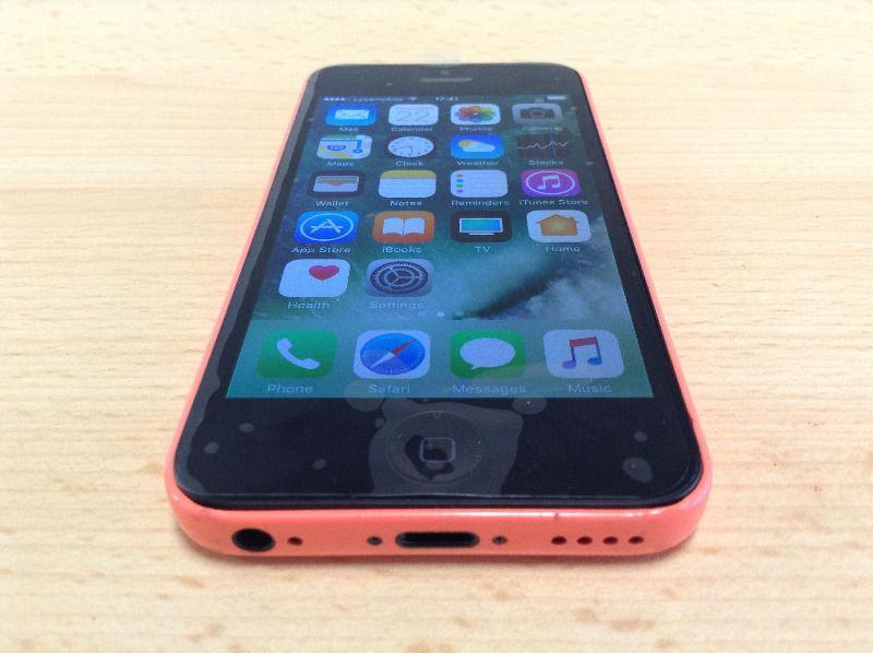 SALE Apple iPhone 5C 16GB in PINK Unlocked SIM FREE + ANY FREE CASE