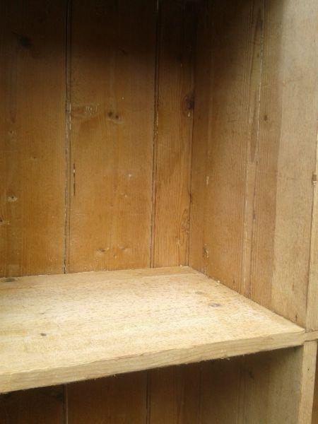Old Pine Pidgeon Hole Open Cupboard