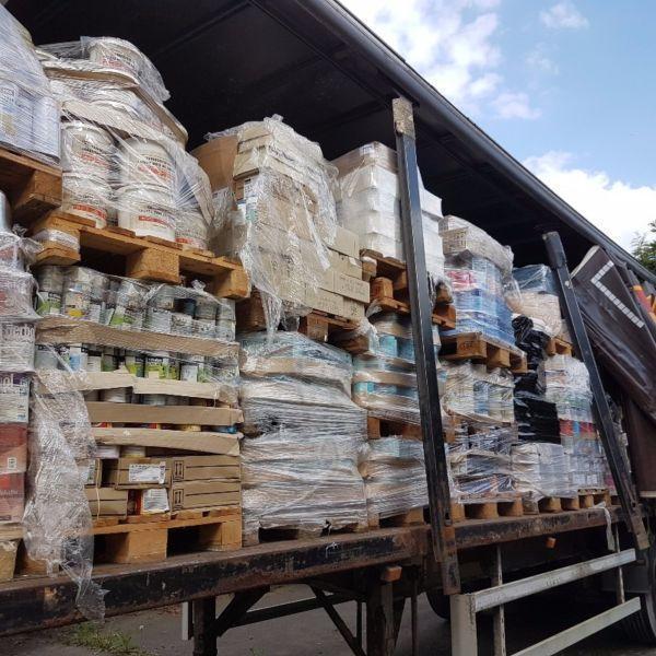 100 pallets of paint and varnish for metal ,wood and concrete