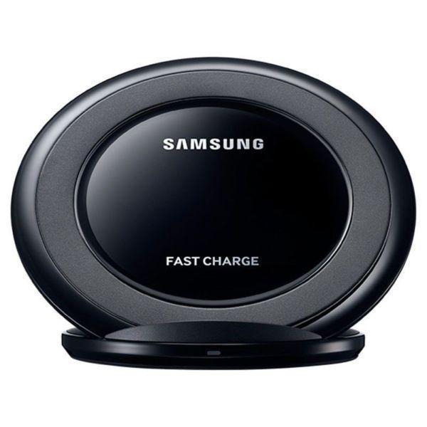SAMSUNG GALAXY S7 S8 EDGE Fast Wireless Charger BLACK Qi Charging stand pad