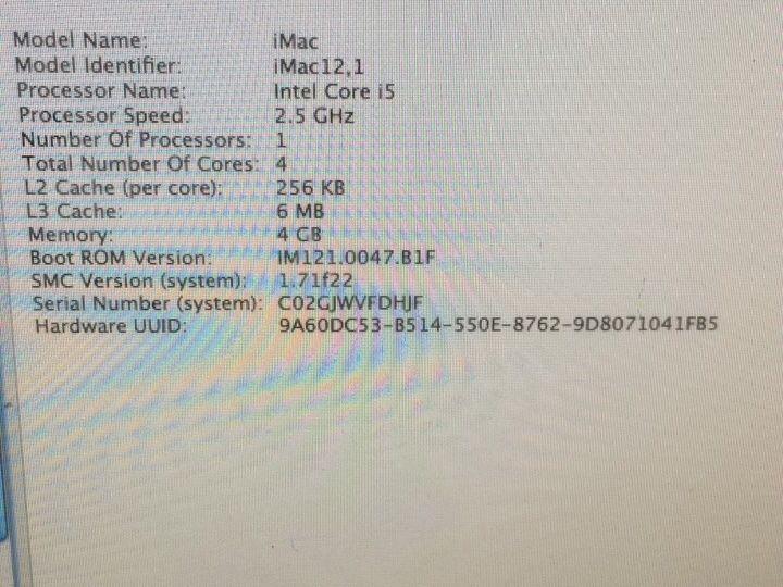 iMac 21.5 inches