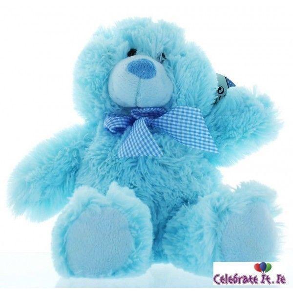 BABY BLUE FLUFFY TEDDY BEAR