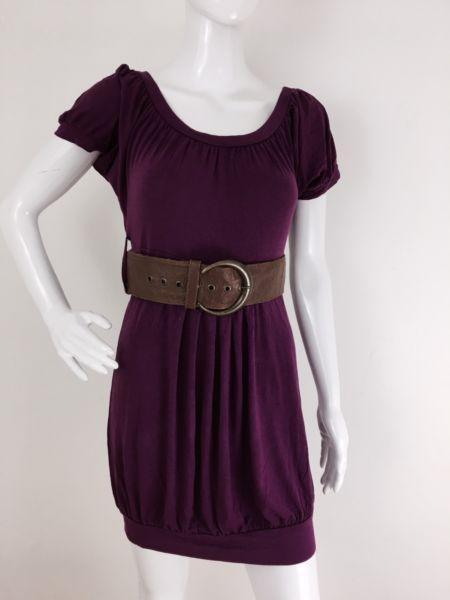 River Island Purple Midi Ladies Dress Size 12