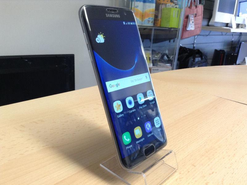 SALE Samsung Galaxy S7 EDGE 32GB in ONYX Black UNLOCKED + FREE CASE