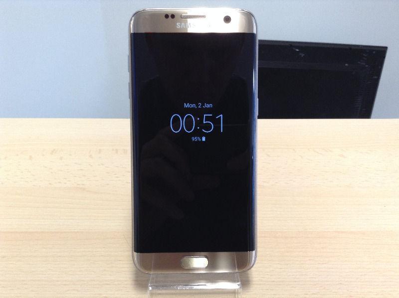 SALE Samsung Galaxy S7 EDGE 32GB in platinum GOLD UNLOCKED + FREE CASE