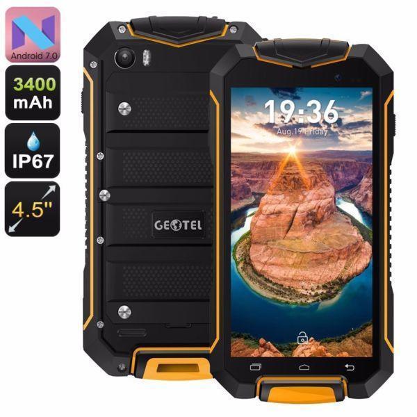 GEOTEL A1 RUGGED ANDROID 7.0 PHONE ORANGE