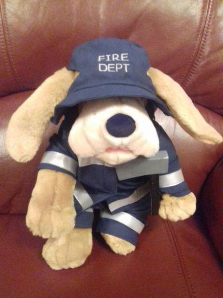 Brand new fireman teddy