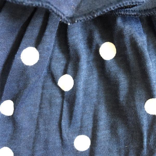 BNWT Ladies Navy Polka Dots Ruffled Mini Skirt Size12