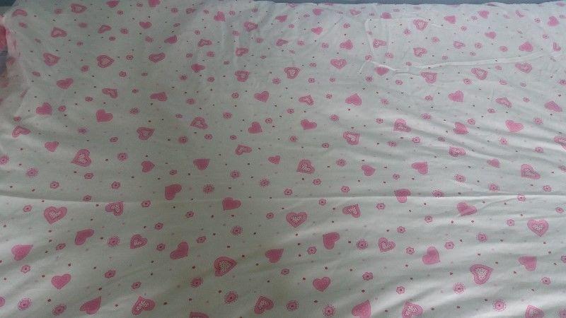 Pink Duvet cover and pillow case