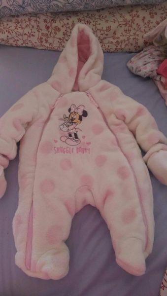 Minnie Mouse newborn pram / snow suit