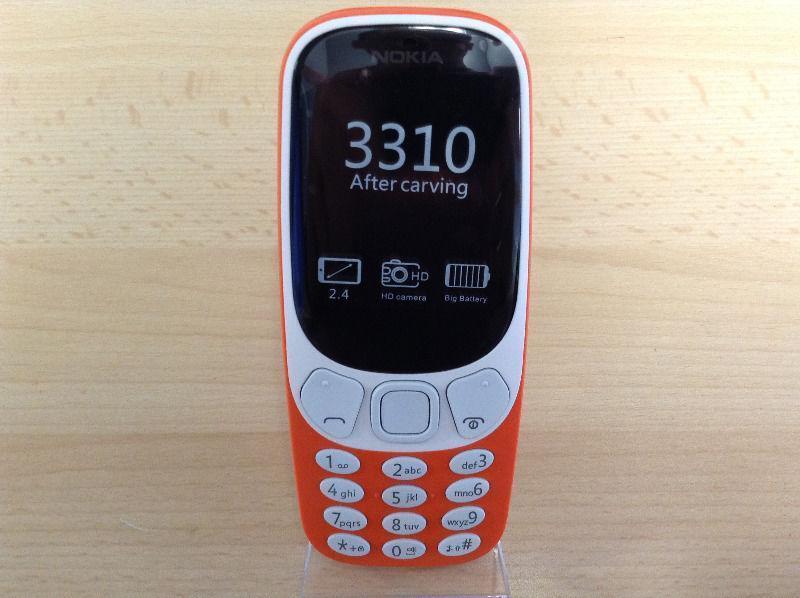 SALE NEW Nokia 3310 2017 Unlocked DUAL SIM Retro Classic Snake Phone SIM FREE Black Orange