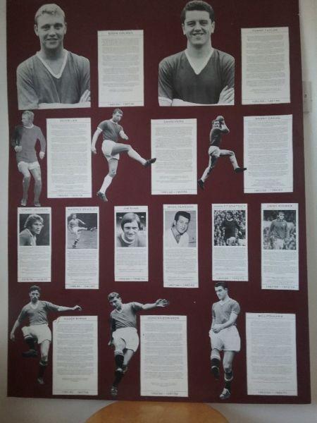 Manchester United Memorabilia. Exhibition board. Great condition. Collectors piece
