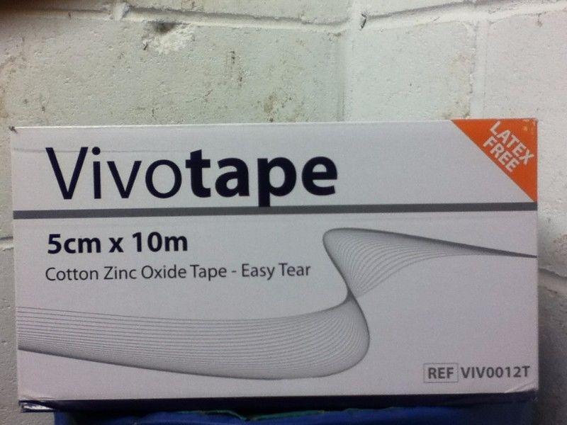 Vivomed Vivotape Zinc Oxide Physio Tape – 5 cm x 10m rolls