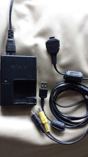 Sony camera charger and USB cable