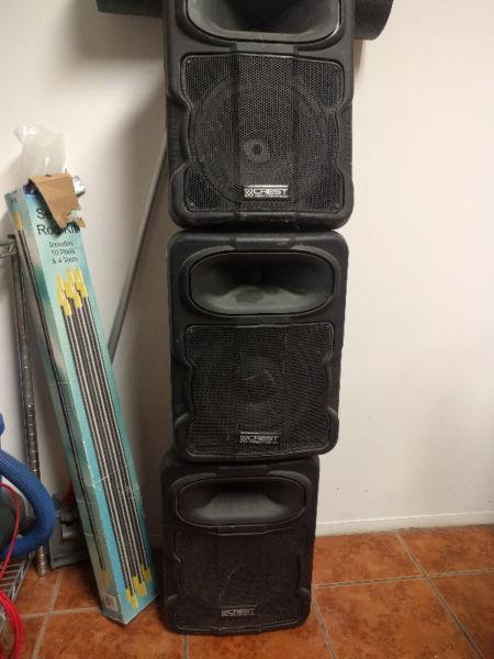 3x Speakers & AMP (Night Club Sound System)