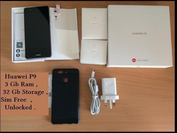 SWAP / Sale Huawei P9 ,Sim Free, 3Gb Ram ,32GB Storage
