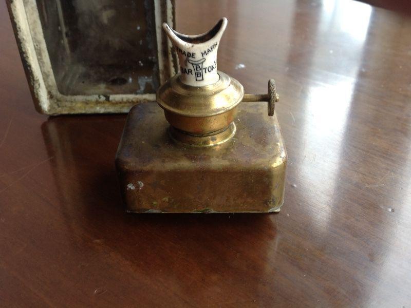 Brass/copper oil lamp