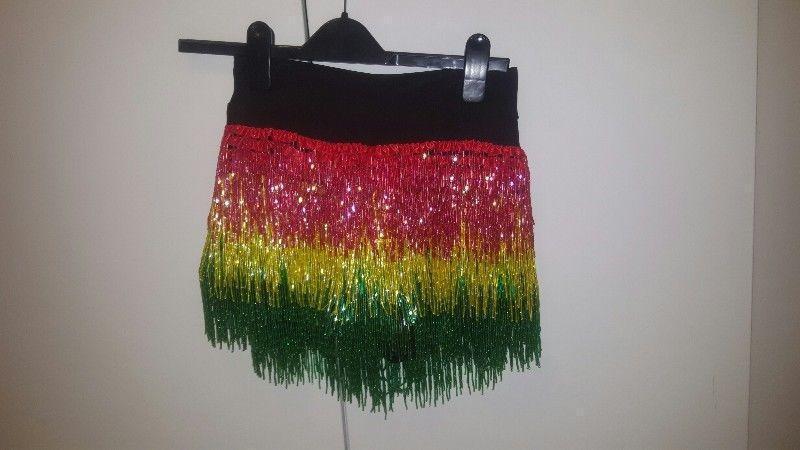 Handmade beaded shorts