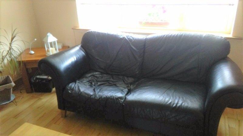 Leather 3 Seater and 2 Armchairs for sale - Collect Tallaght, 24