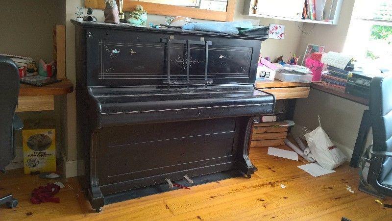 a very fine 'Piggott & Co' upright piano, good working order, just needs to be tuned