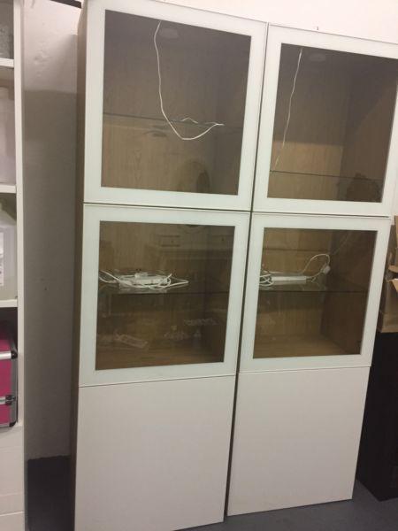 Various display cabinets
