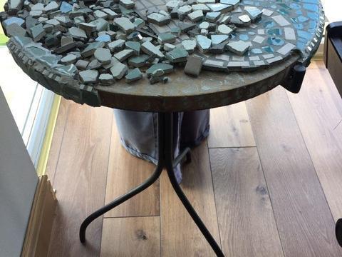 Table stand for doing mosaic