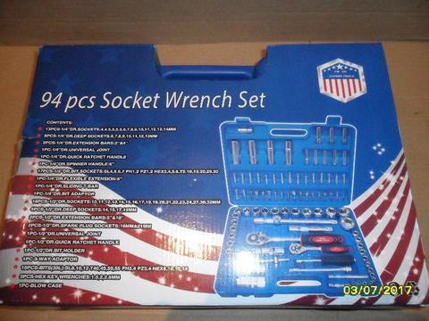 94 pcs socket wrench set