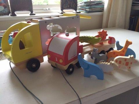 Various wooden toys