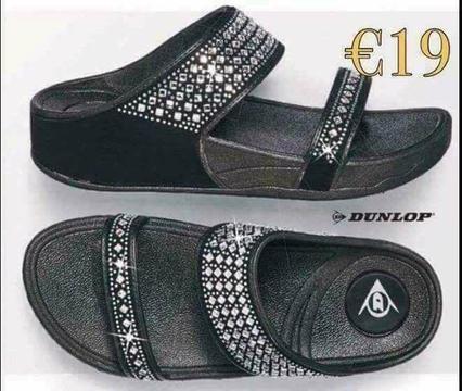 Dunlop diamanté sandals