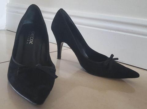Geox black high heels