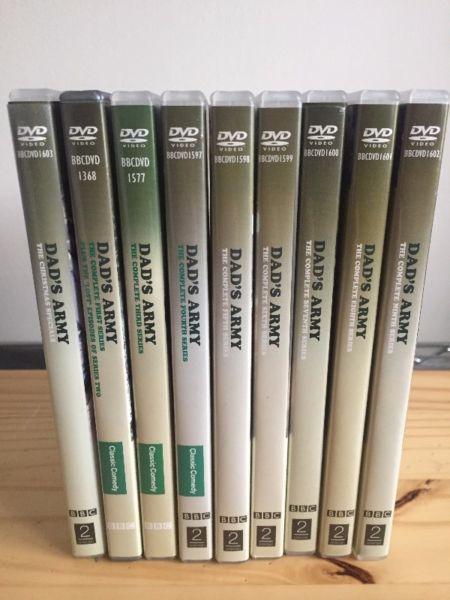 Dads Army DVD's ALL 9 Complete Series and Christmas Specials (as seen in photo) pickup only