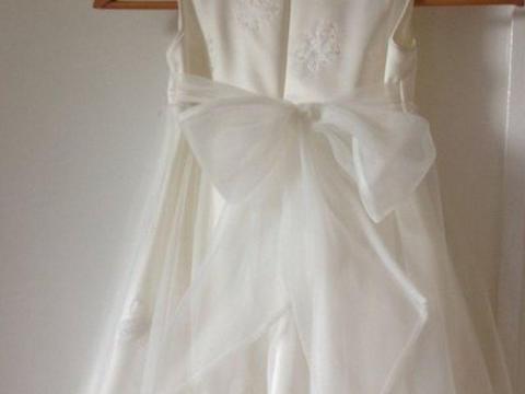 Two designer children's bridesmaid dresses for sale