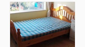 Pine Double Bed Frame / Mattress for Sale!