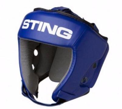 Sting AIBA Approved Head Guard (Blue-Medium)