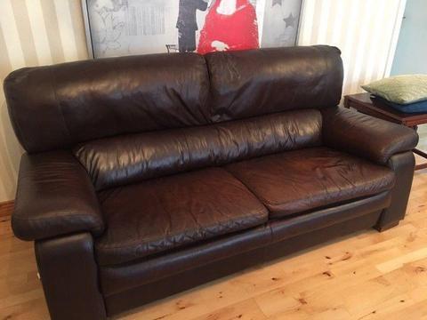 OMG! Real leather sofas. Bought in Arnotts