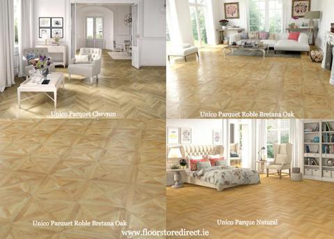 New Designer Laminate Parquet Flooring!