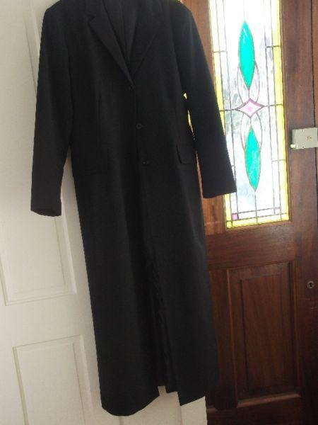 Lovely long black evening coat