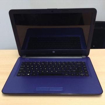 SALE HP 14 inch Laptop in BLUE AMD Quad Core 4GB 1TB Windows 10 + Wireless Mouse