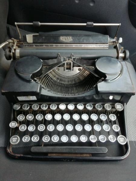 Vintage royal typewriter