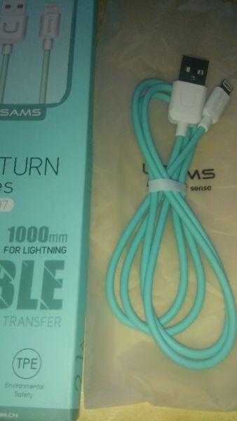 Usams IPhone Lightning Usb Cable 1m Green