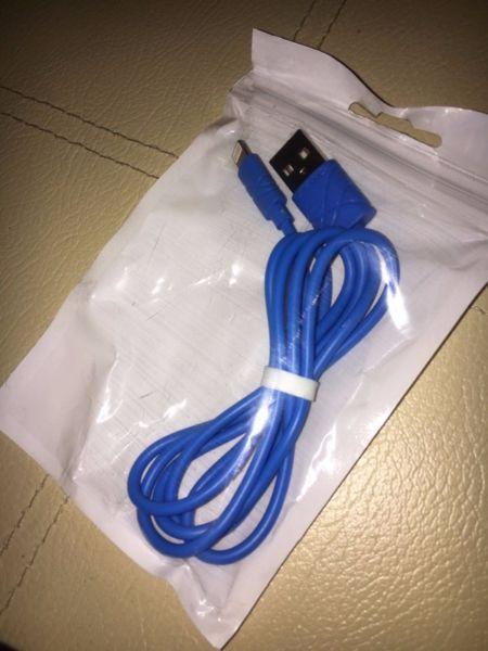 Iphone Lightning 8 pin USB Cable Usams 1m Blue